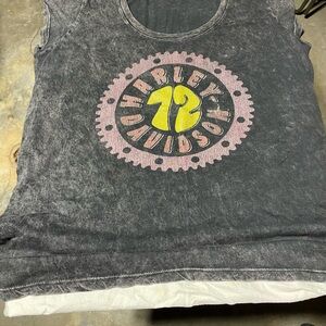 Harley-Davidson Gray Sleeveless Top Vintage style